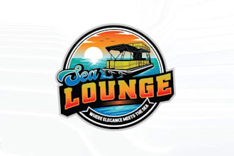 make travel hotel agency beach restaurant logo design