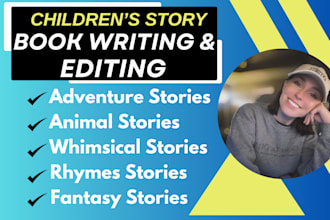 be your kids moral story writer, story writing children story book illustration
