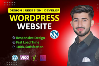 develop wordpress website or redesign wordpress website