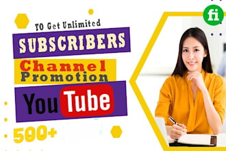 do organic youtube channel promotion video promotion for channel views and subs