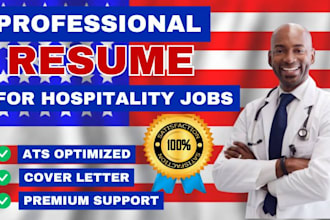 write federal, hospitality, restaurant, event planner, server resume