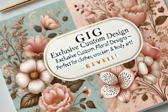 bespoke floral patterns for home and personal adornments