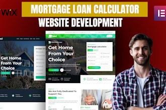 design mortgage website develop mortgage calculator loan calculator