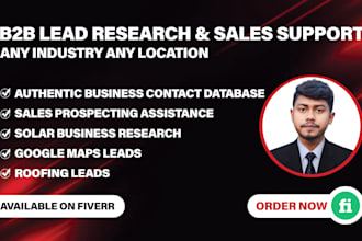 do professional b2b lead generation and contact research