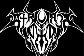design music, artist, band, metal, producer logo design