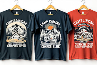 do retro vintage logo tshirt design or vintage t shirt design
