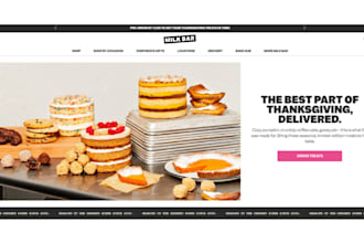 design a profitable bakery website cookies pizza  cake pastries desserts website
