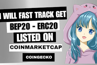 successfully get your token listed on coinmarketcap,coingecko,all token platform