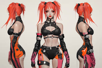 draw digital realistic or anime characters art