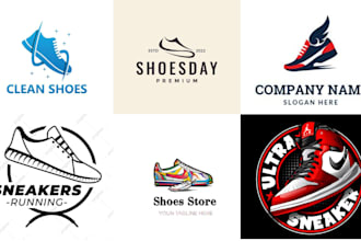 or brand for your footwear, shoes, sneaker store  a sneaker shoes design