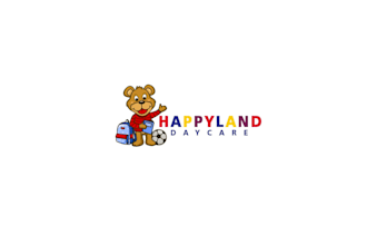 design unique happy land daycare logo