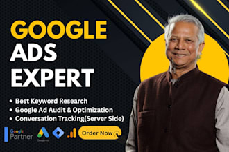 setup and optimize high converting google adwords PPC campaigns