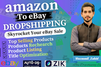 do expert amazon to ebay dropshipping SEO listings, ebay lister