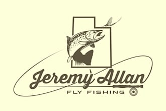 design jeremy allan fly fishing logo