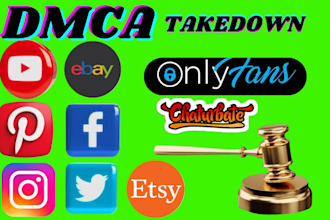send dmca takedown notice remove leaked onlyfan google telegram fb yt reddit x