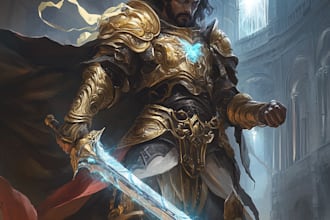 do a game character illustration for a video game or science fiction