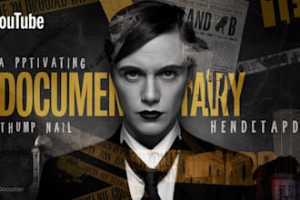 eye catching history and documentary thumbnails