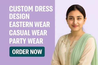 design custom eastern dress collection for boutique brand