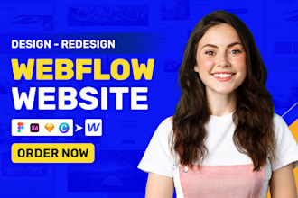 design, redesign, or develop webflow website, figma to webflow, webflow develope