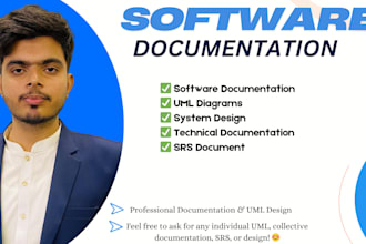 do professional software documentation, uml diagrams, srs