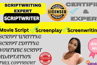 do movie scriptwriting, feature film, tv shows, script formatting and editing