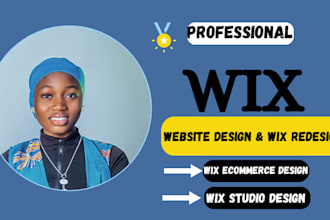 do stunning wix website design, wix redesign, wix studio website