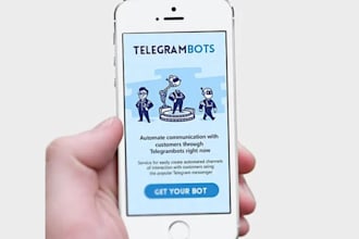 build telegram bot, API, mini apps, custom telegram bot, group manager bot