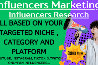find and recruit affiliate instagram youtube tiktok influencer email list