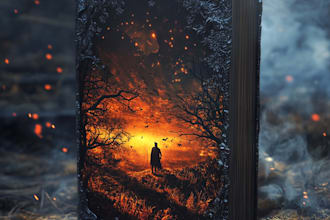 do fantasy book cover design, thriller book cover