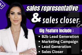lead generation virtual assistance sales closer sales representative