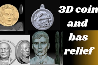 3d bas relief 3d coin model 3d medal design bas relief model 3d coin design