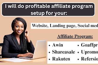 setup profitable affiliate program and be your affiliate manager