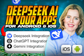 create deep seek, gemini, chat gpt, chat bot mobile app