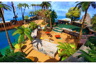 do a roblox map, terrain map, roblox ugc, tycoon map for game assets in blender