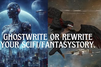 ghostwrite or rewrite science fiction story, fantasy novel