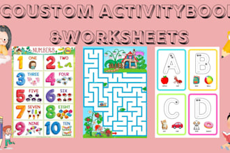 design kids worksheets activity books and coloring books