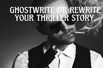 ghostwrite or rewrite thriller novel, crime story