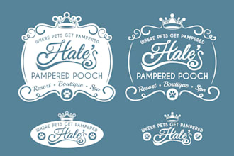 design pet resort doggie day care logo