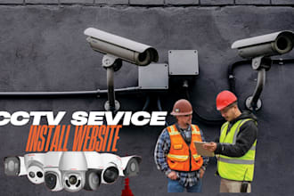 cctv installers website surveillance service solar service website employee web
