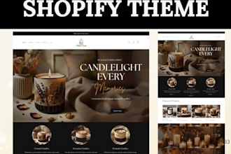design candle shopify store, candle store, scented candle, dropshipping store