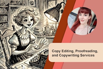 copy edit and proofread all written documents