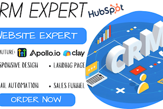 set up clay, hubspot CRM, zoho, 17hats CRM, apollo io, dubsado, zapier, API zaps