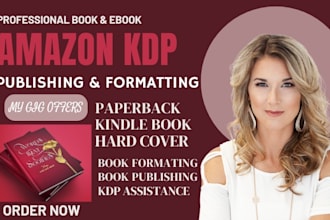 do KDP book formatting, ebook formatting, and book cover design