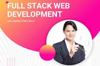 develop a professional website with frontend backend