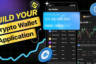 create crypto wallet, crypto exchange website and mobile app for you