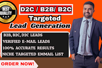 do promotion and provide you bulk email list d2c, b2b lead for your industry