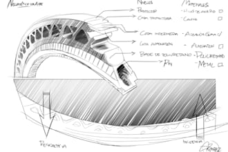 create technical sketches for your product