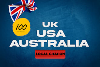 create local SEO citations and business listings