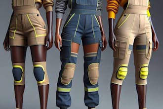 do custom 3d metahuman garment design, rig clothes 3d metahuman character