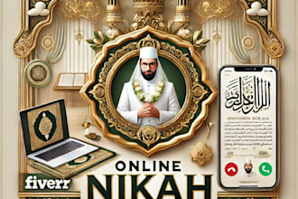 perform online nikah ceremony as an imam with official certificate